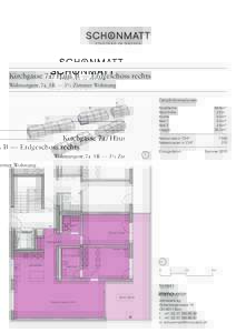 S ta d t n a h i m G r ü n e n  Kirchgasse 7a / Haus B — Erdgeschoss rechts Wohnungsnr. 7a_1R — 3½ Zimmer Wohnung Detailinformationen