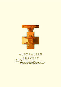 Australian bravery 1  Issued by the Office of the Official Secretary to the Governor-General
