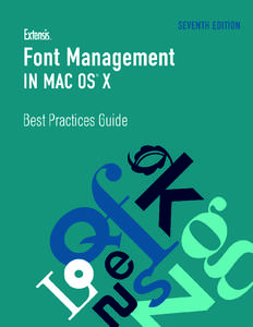 Font Management in Mac OS X: Best Practices Guide