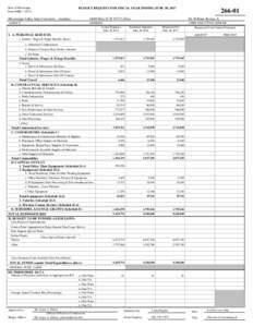 State of Mississippi Form MBRBUDGET REQUEST FOR FISCAL YEAR ENDING JUNE 30, 2017  Mississippi Valley State University - Auxiliary