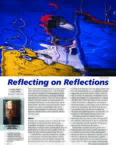 Reflected boats  Reflecting on Reflections Joseph Hearst, APSA, PPSA Danville, California