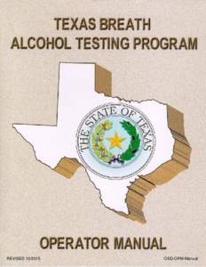 REVISEDOSD-OPM-Manual Texas Breath Alcohol Program Operator Manual