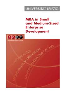 MBA in Small and Medium-Sized Enterprise Development  1