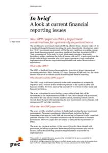 inform.pwc.com  In brief A look at current financial reporting issues 17 June 2016