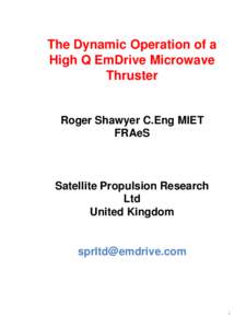 Space technology / Ion thruster / EmDrive / Hall effect thruster / Variable Specific Impulse Magnetoplasma Rocket / Spacecraft propulsion / Aerospace engineering / Transport