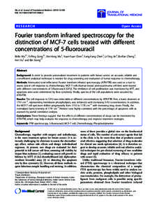 Fourier transform infrared spectroscopy for the distinction of MCF-7 cells treated with different concentrations of 5-fluorouracil