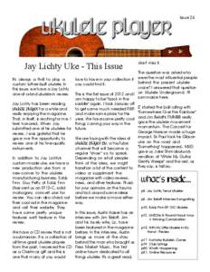 Issue 26  Jay Lichty Uke - This Issue