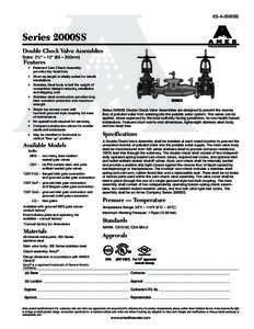 ES-A-2000SS  Series 2000SS Double Check Valve Assemblies Sizes: 21⁄2