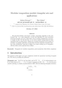 Mathematics / Algebra / Abstract algebra / Computer algebra / Polynomials / Group theory / Resultant / Finite field / Regular chain / Elliptic curve / Time complexity / RSA