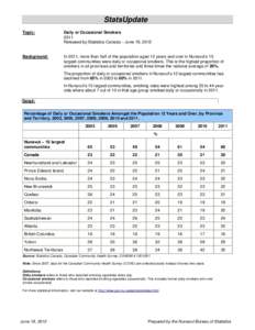 Microsoft Word - Daily or Occasional Smokers StatsUpdate, 2011.doc