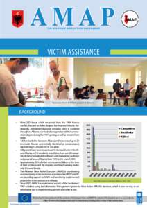 T HE ALBANIAN M I NE AC TI ON PROGR AM M E  VICTIM ASSISTANCE Activities from the PMR project in Albania