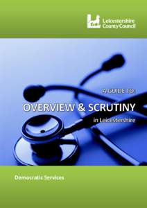 A Guide to Overview and Scrutiny