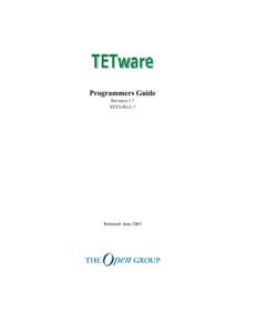 Programmers Guide Revision 1.7 TET3-PG-1.7 Released: June 2003