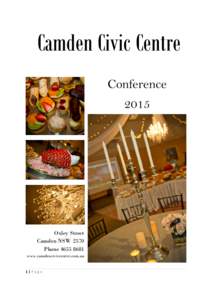Camden Civic Centre Conference 2015 Oxley Street Camden NSW 2570