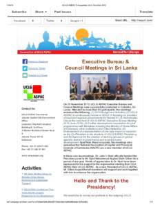 UCLG ASPAC E-Newsletter Vol.4, Nov-Dec 2013 Subscribe