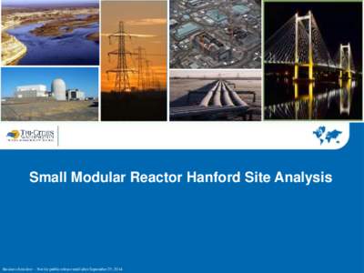 Small Modular Reactor Hanford Site Analysis  Business Sensitive – Not for public release until after September 25, 2014 Small Modular Reactor Designs