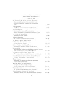 Documenta Mathematica Band 13, 2008 V. Gritsenko, K. Hulek and G. K. Sankaran Hirzebruch-Mumford Proportionality and Locally Symmetric Varieties of Orthogonal Type