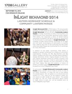 Education in Virginia / Visual Arts Center of Richmond / Richmond /  Virginia / Lantern / Green Lantern