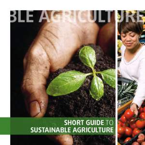 BLE AGRICULTURE  SHORT GUIDE TO SUSTAINABLE AGRICULTURE  SUSTAINABLE AGRICULTURE