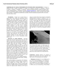 Sedimentology / Physical geography / Sedimentary structures / 67P/Churyumov–Gerasimenko / Comets / Bedform / Dune / Barchan / Philae / Rosetta mission / Spaceflight / Geology