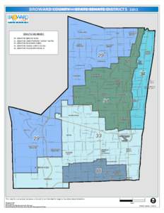Broward County - State Senate Districts 2012