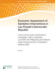WATER AND SANITATION PROGRAM: TECHNICAL PAPER  Economic Assessment of Sanitation Interventions in Lao People’s Democratic Republic