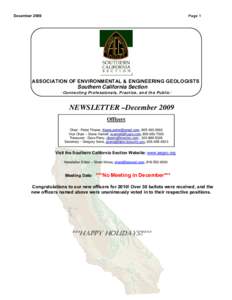 Association of Environmental & Engineering Geologists / TAROM / Regulation and licensure in engineering