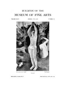 BULLETIN OF THE  MUSEUM OF FINE ARTS VOLUME XXXIV  PUBLISHED BIMONTHLY