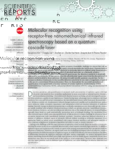 SUBJECT AREAS: MECHANICAL ENGINEERING CHEMICAL ENGINEERING INFRARED SPECTROSCOPY SENSORS