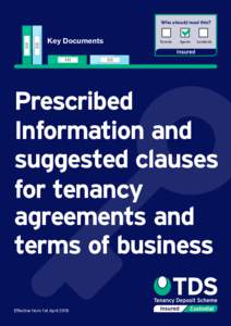 Who should read this?  Key Documents Tenants