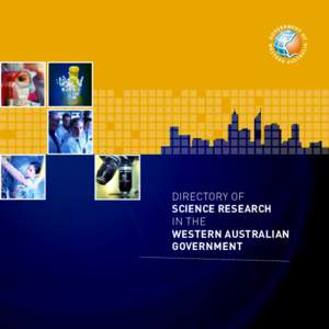 DIRECTORY OF SCIENCE RESEARCH IN THE WESTERN AUSTRALIAN GOVERNMENT