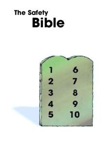 The Safety  Bible Copyright by Katoen Natie en by Dicky voor de illustraties.