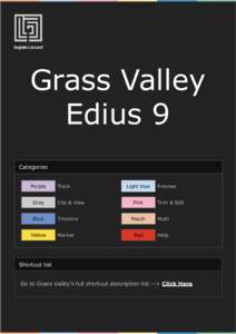 Grass Valley Edius 9 Categories Purple  Track