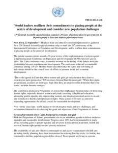 Microsoft Word - Press release _UNGA special session on ICPD_final