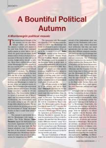 A Bountiful Political Autumn A Montenegrin political mosaic T