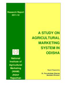 Research Report[removed]A STUDY ON AGRICULTURAL MARKETING