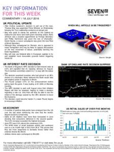 Brexit / Euroscepticism in the United Kingdom / Pound sterling / Bank of England / Inflation / Interest rate