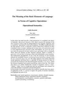 Linguistics / Academia / Cognition / Cognitive science / Philosophy of language / Semantics / Grammar / Meaning / Morpheme / Language / Morphology / Mental operations