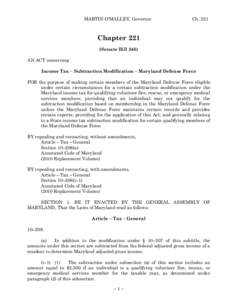 2011 Regular Session - Chapter 221 (Senate Bill 346)