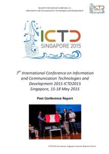 Seventh International Conference on Information and Communication Technologies and Development 7th International Conference on Information and Communication Technologies and Development 2015 ICTD2015