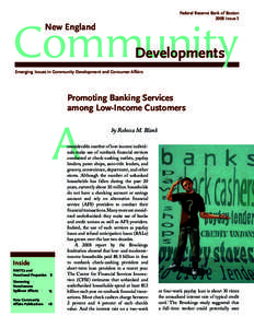 Promoting Banking Services among Low-Income Customers