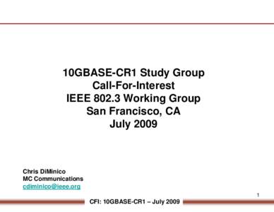 Microsoft PowerPoint - CFI-CR1-July 2009-july10