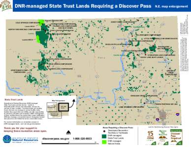 DNR-managed State Trust Lands Requiring a Discover Pass  Loomis NRCA NORTH FORK NINE MILE CAMPGROUND