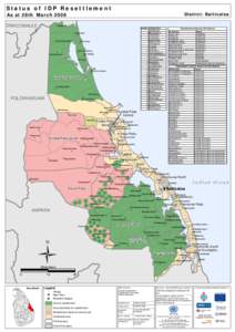 Status of IDP Resettlement  District: Batticaloa As at 28th March 2008