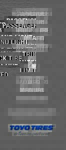 PASSENGER AND LIGHT TRUCK TIRE LIMITED WARRANTY