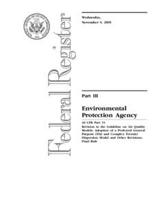 Wednesday, November 9, 2005 Part III  Environmental