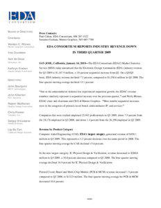 EDA Consortium Q3 2009 Press Release