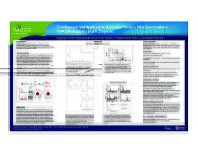 UVic  Development and Application of Immuno Tandem Mass Spectrometry (iMALDI) Assay for EGFR Diagnosis  Genome BC