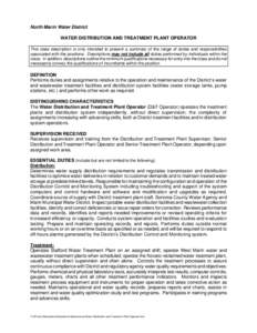Microsoft Word - Water Distribution and Treatment Plant Operator.doc