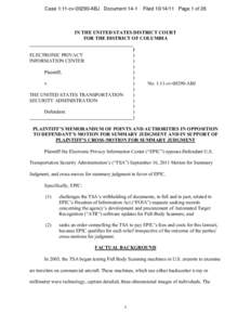 Case 1:11-cvABJ DocumentFiledPage 1 of 26 IN THE UNITED STATES DISTRICT COURT FOR THE DISTRICT OF COLUMBIA